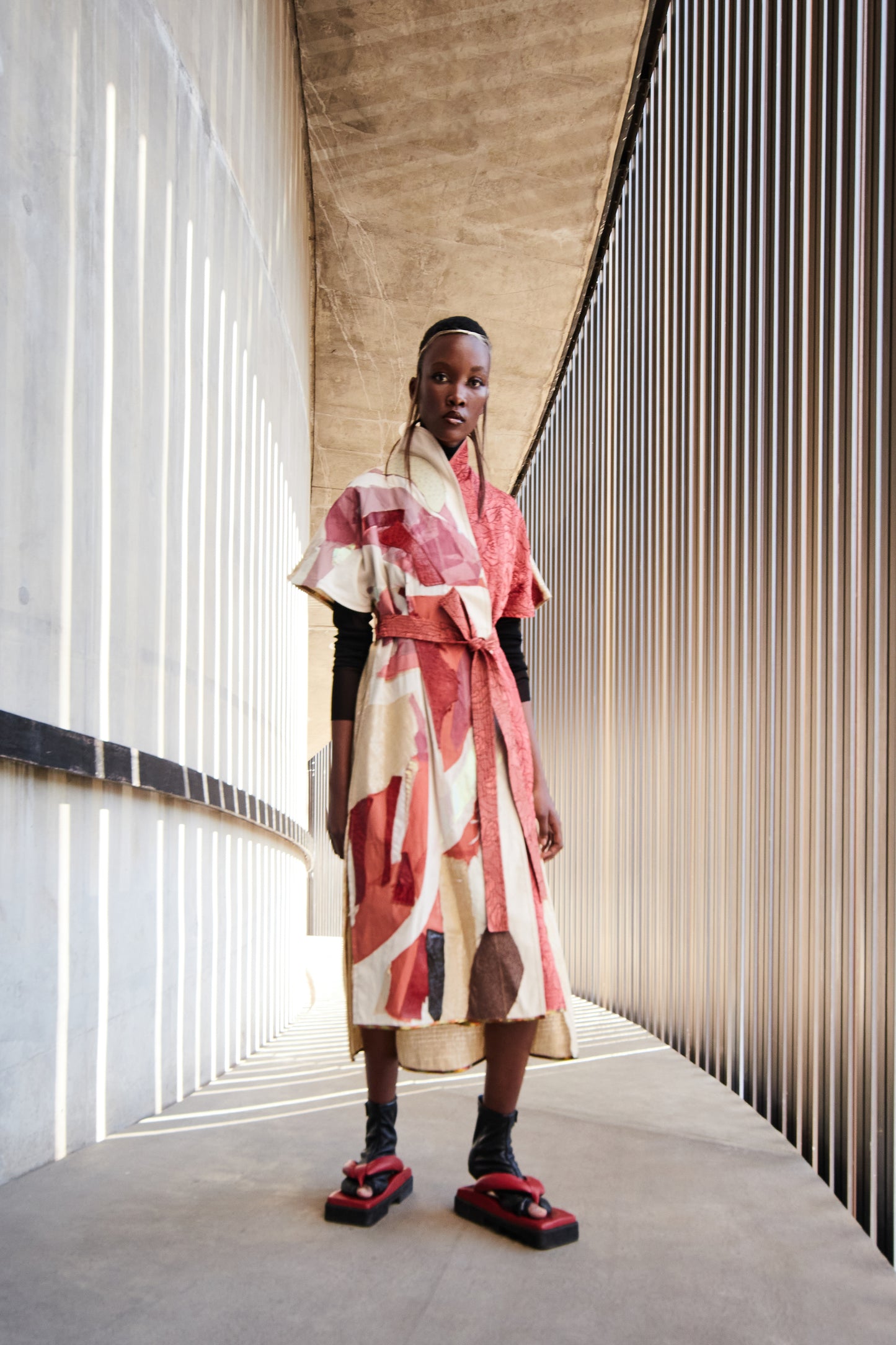 Abstract Scrap Batwing Dress, Version 2