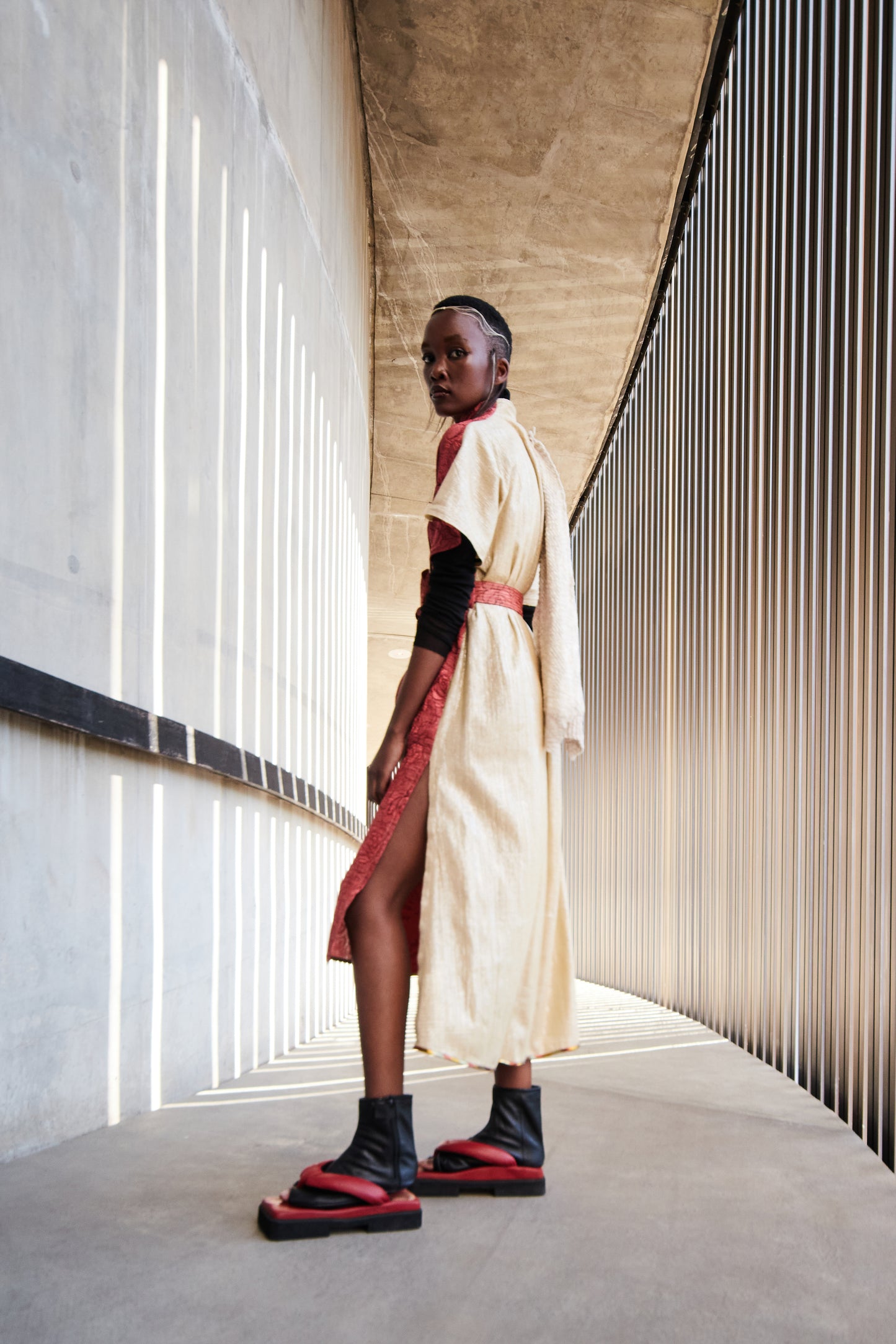 Abstract Scrap Batwing Dress, Version 2