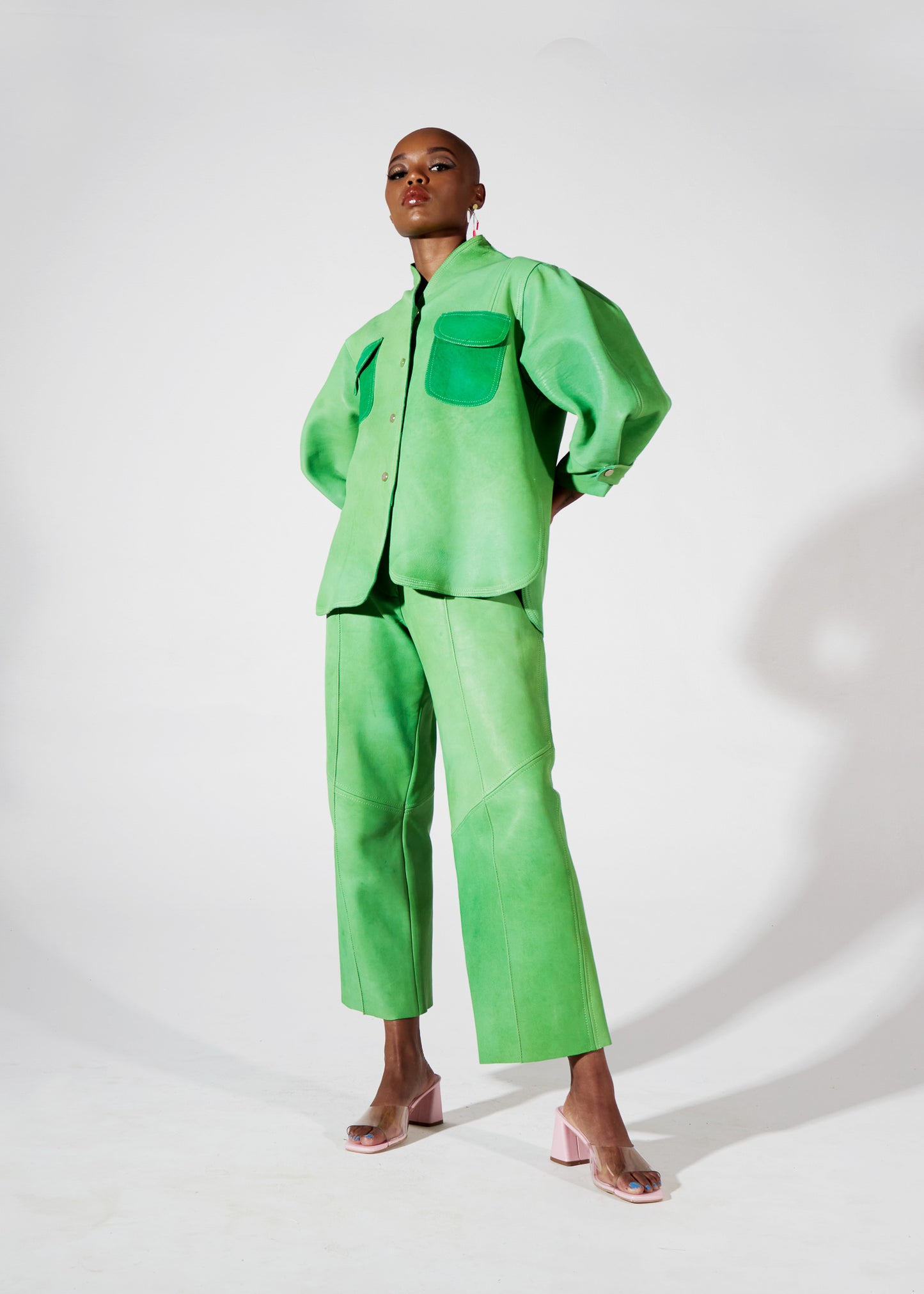 Glimmering Green Pants