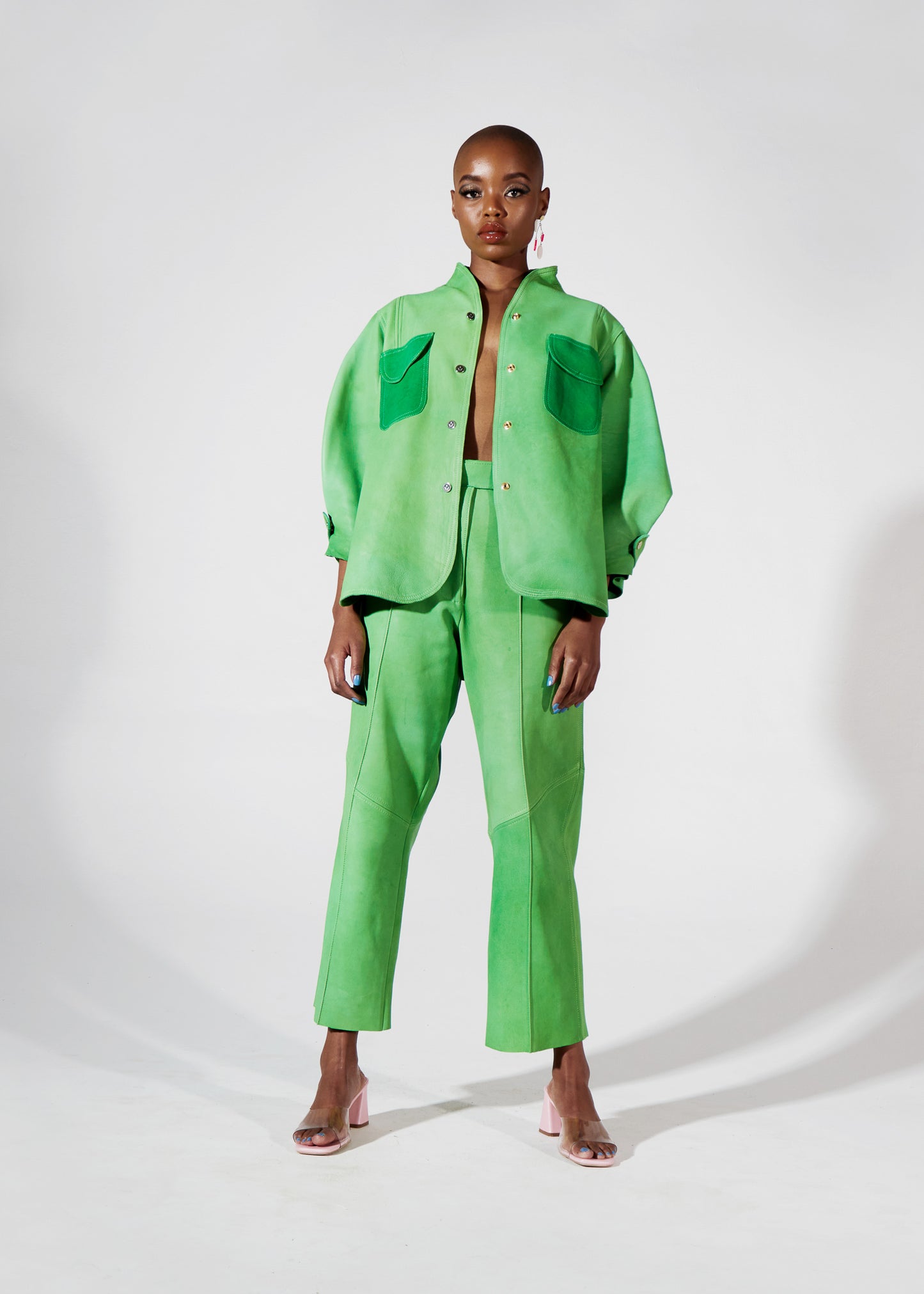 Glimmering Green Pants