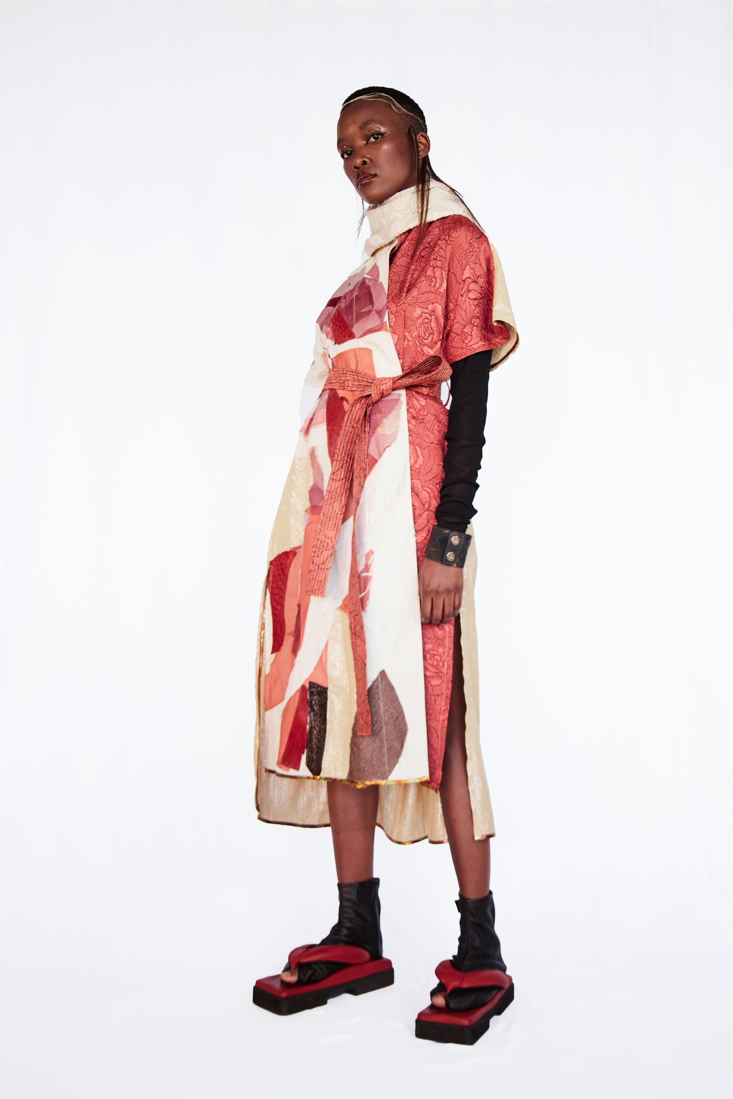 Abstract Scrap Batwing Dress, Version 2