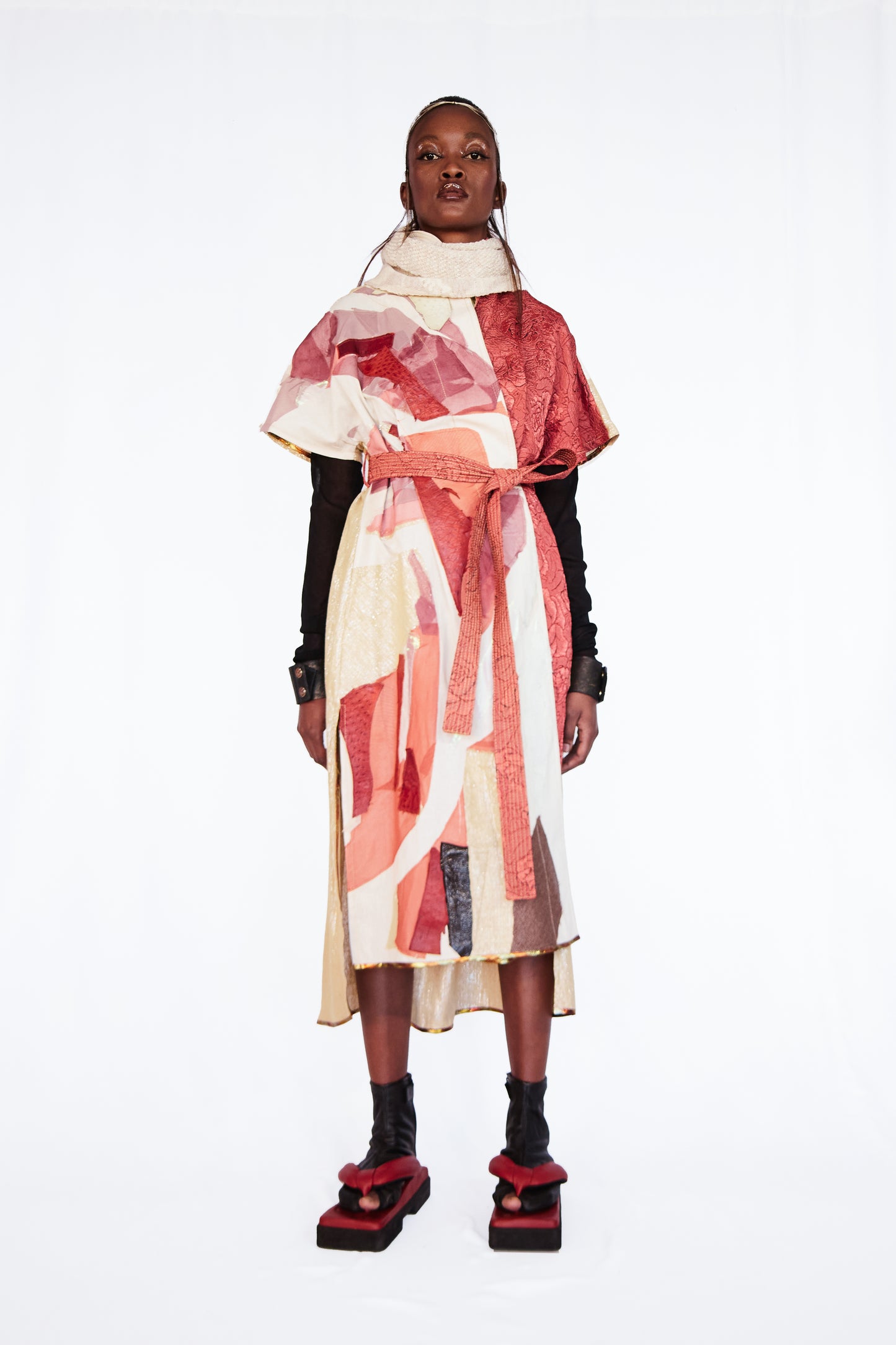 Abstract Scrap Batwing Dress, Version 2