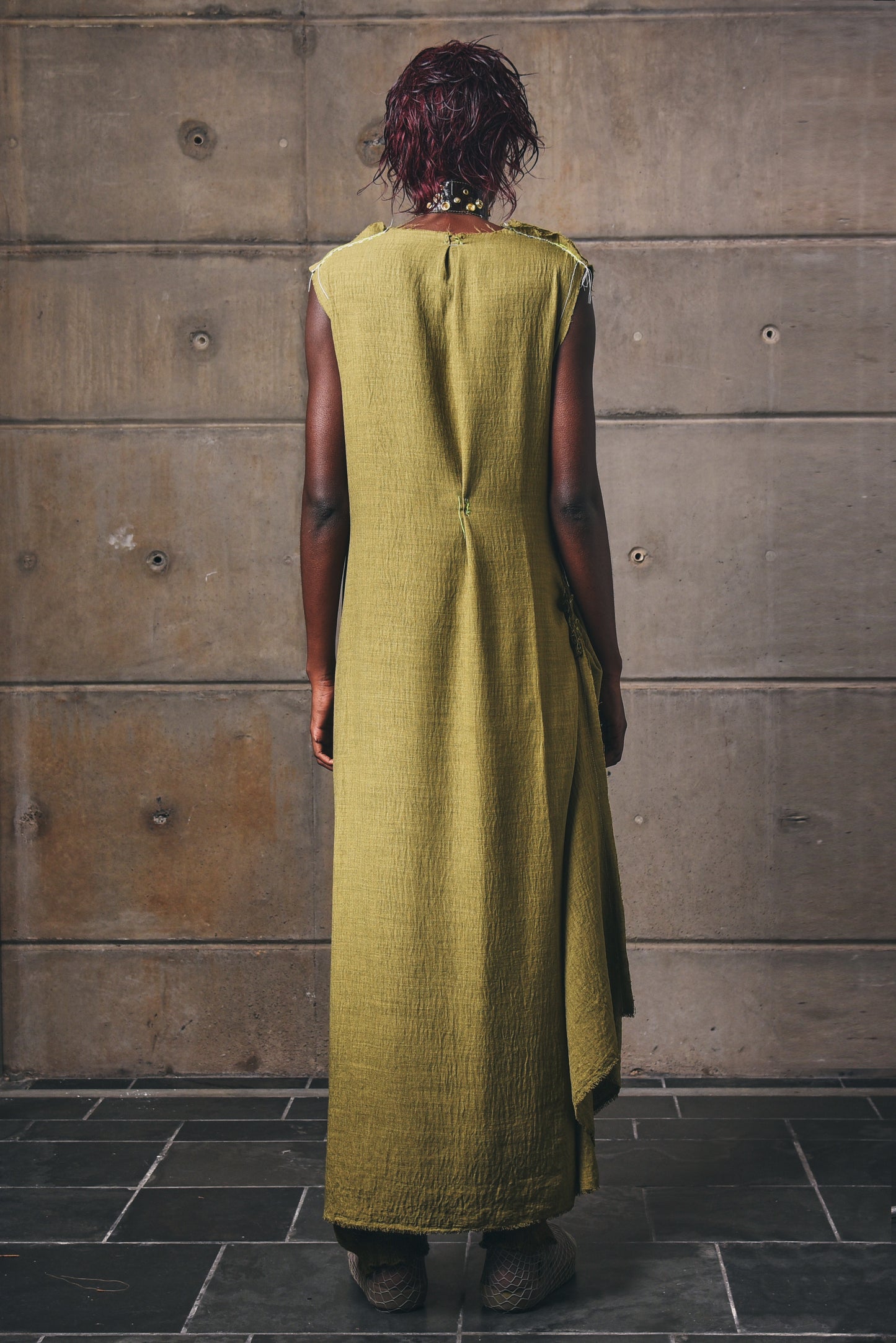 Draped Column Dress