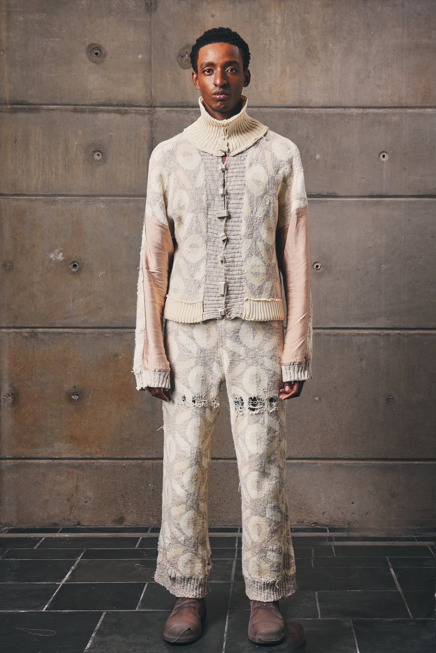 CTRL+ Distressed, Artisanal Knitwear Top