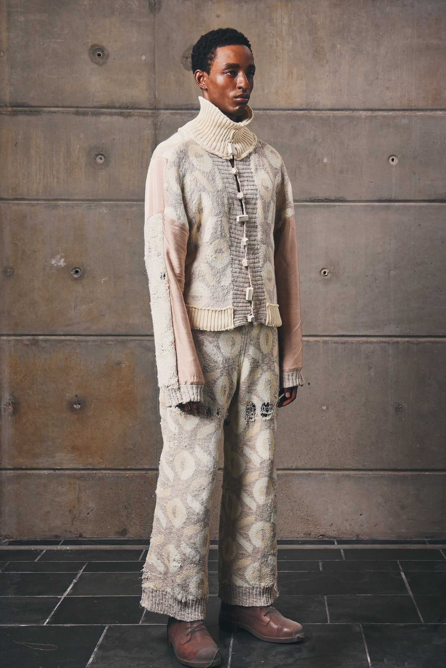 CTRL+ Distressed, Artisanal Knitwear Top