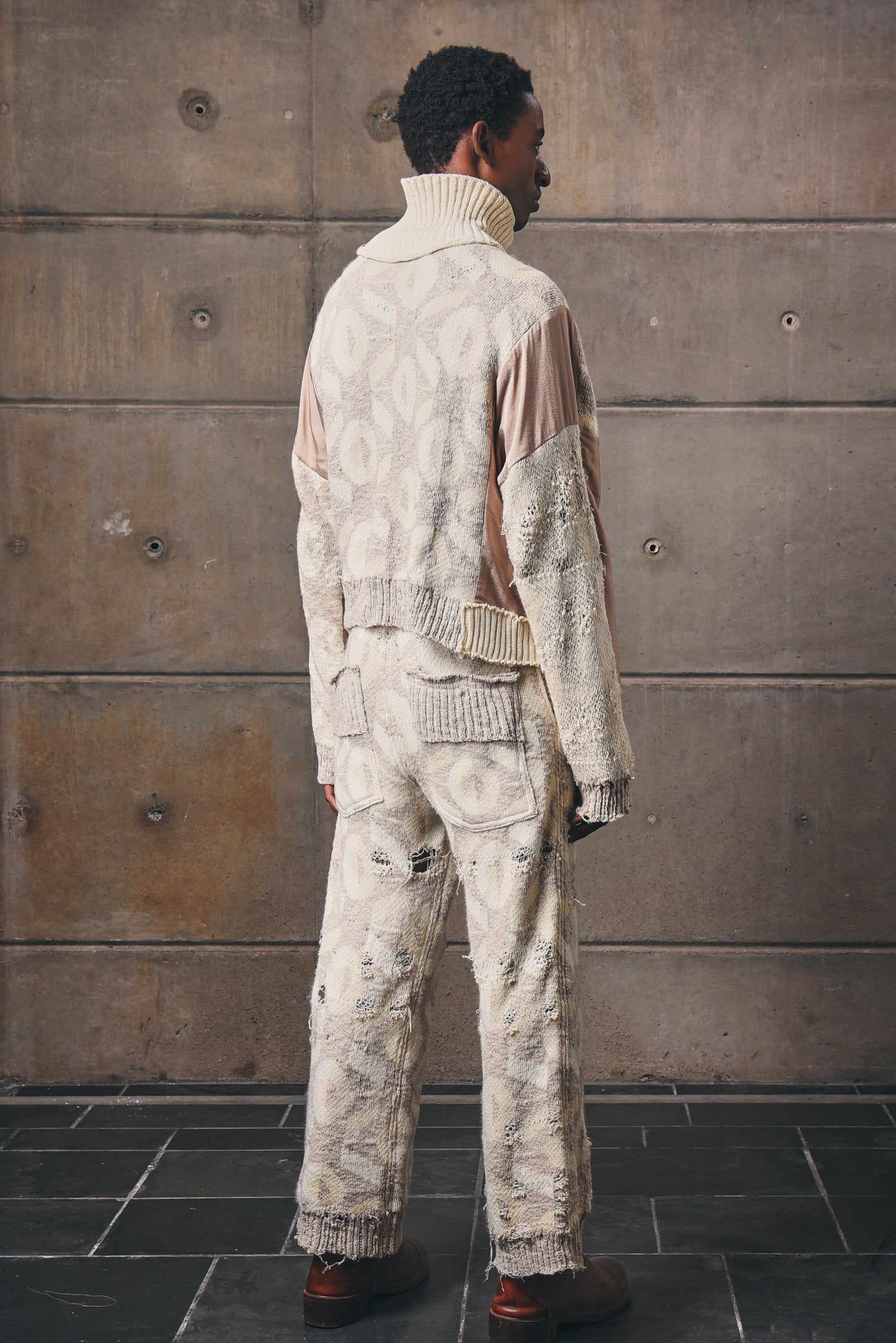 CTRL+ Distressed, Artisanal Knitwear Top