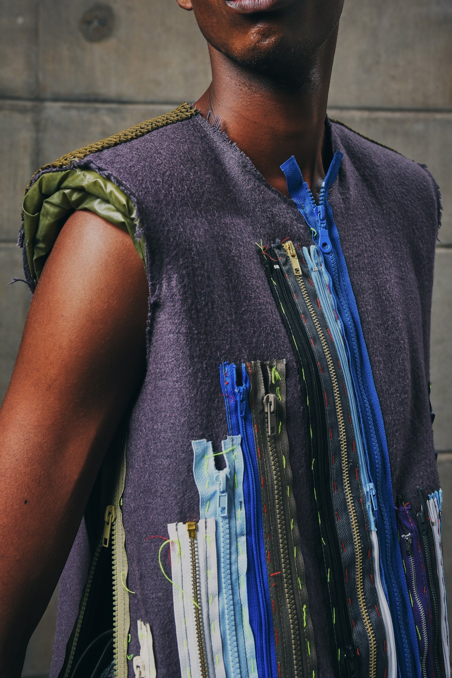 Zipped Folder Zipper Gillet