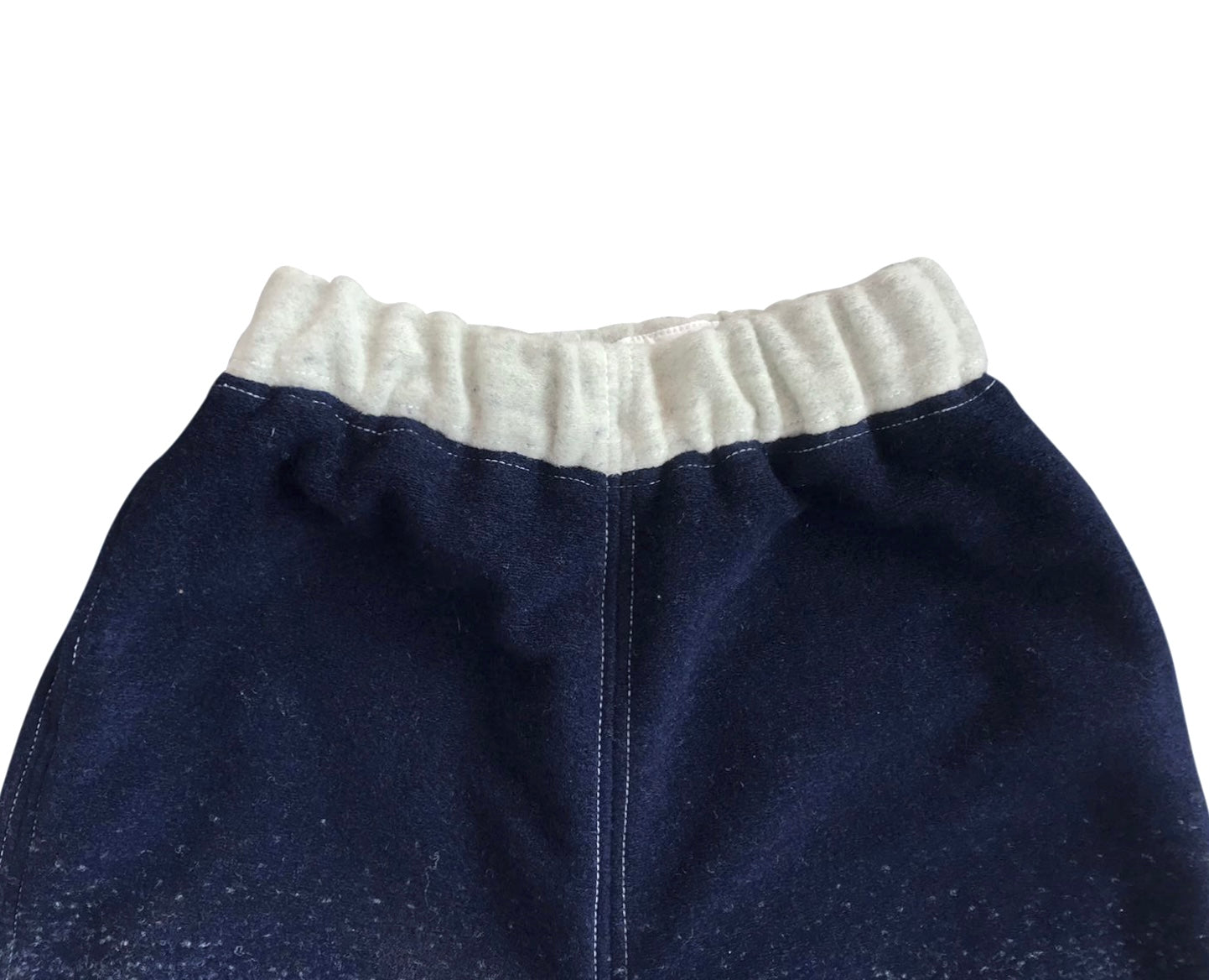 Blue & White Ombré Arched-leg Pants