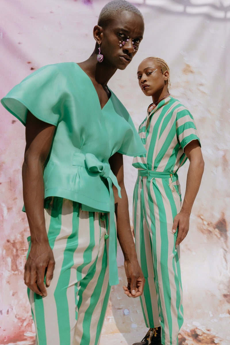 'Stalactite Tower' Signature Silk Jumpsuit