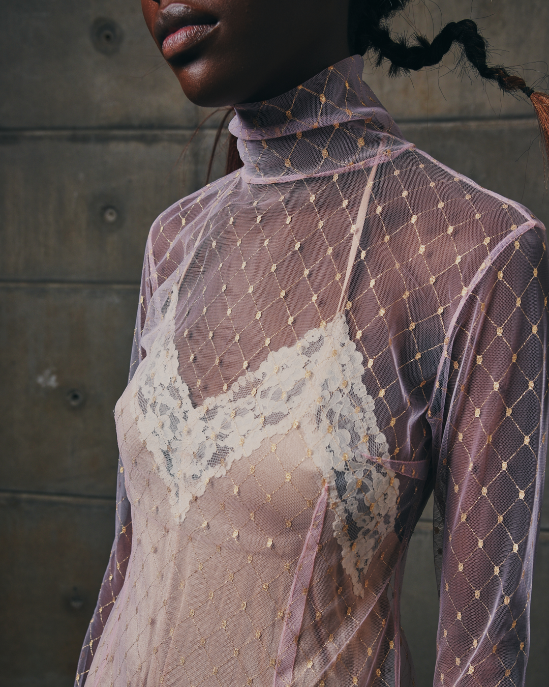 Mycelium Roll Neck Dress