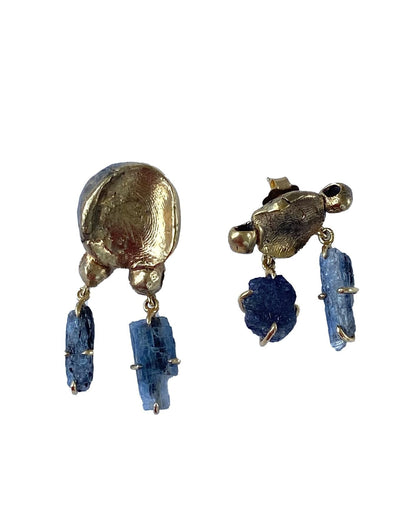 Rough Kyanite Composite Earrings
