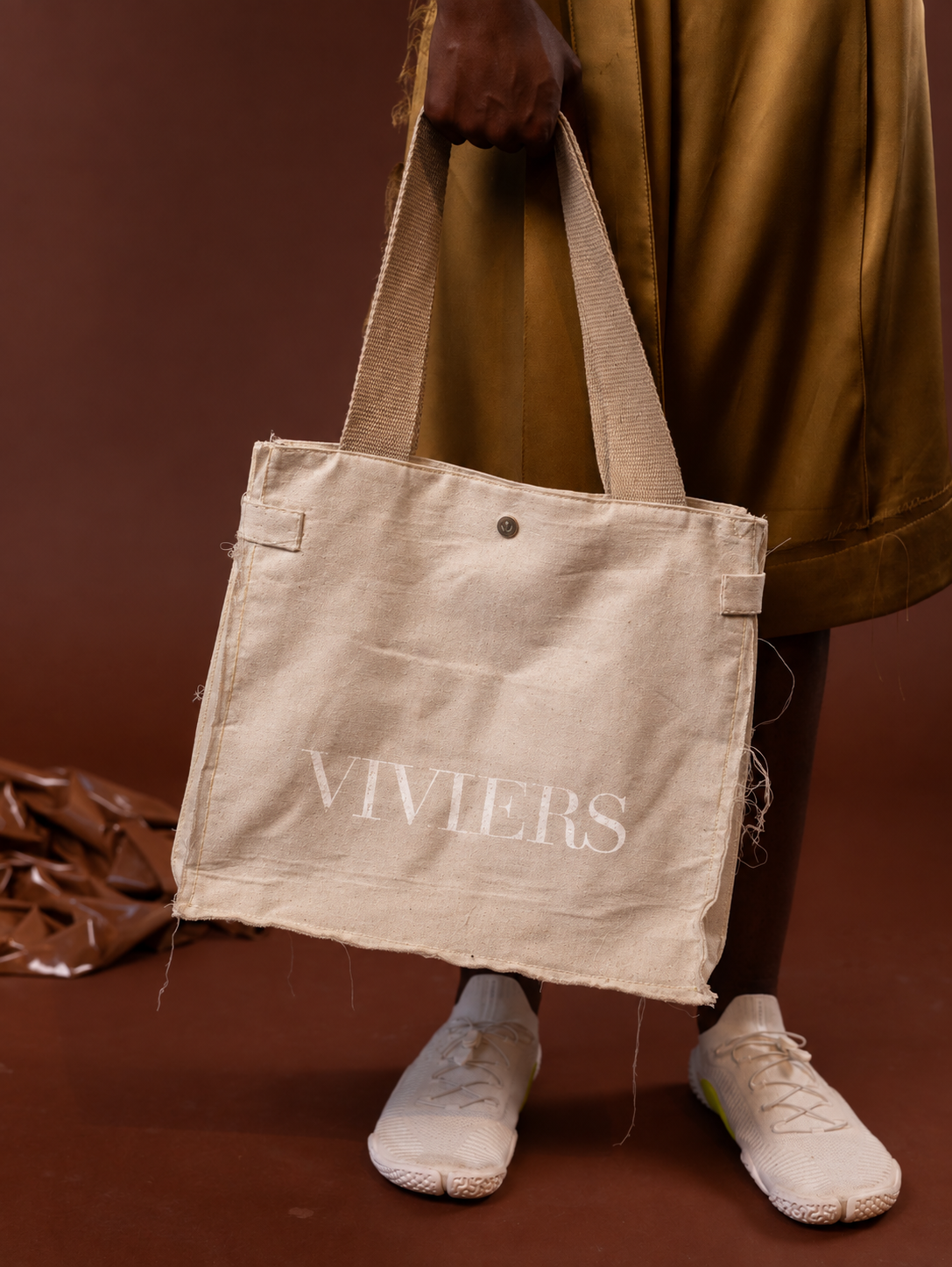 Tote Bag in Japanese Calico Canvas