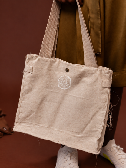 Tote Bag in Japanese Calico Canvas