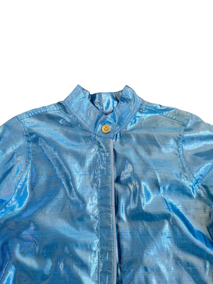 Tannie Elsa's Silk Lamé Shirt With Detachable Zipper Panels