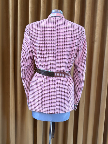Pink Pod Pyjama Wrap Blazer