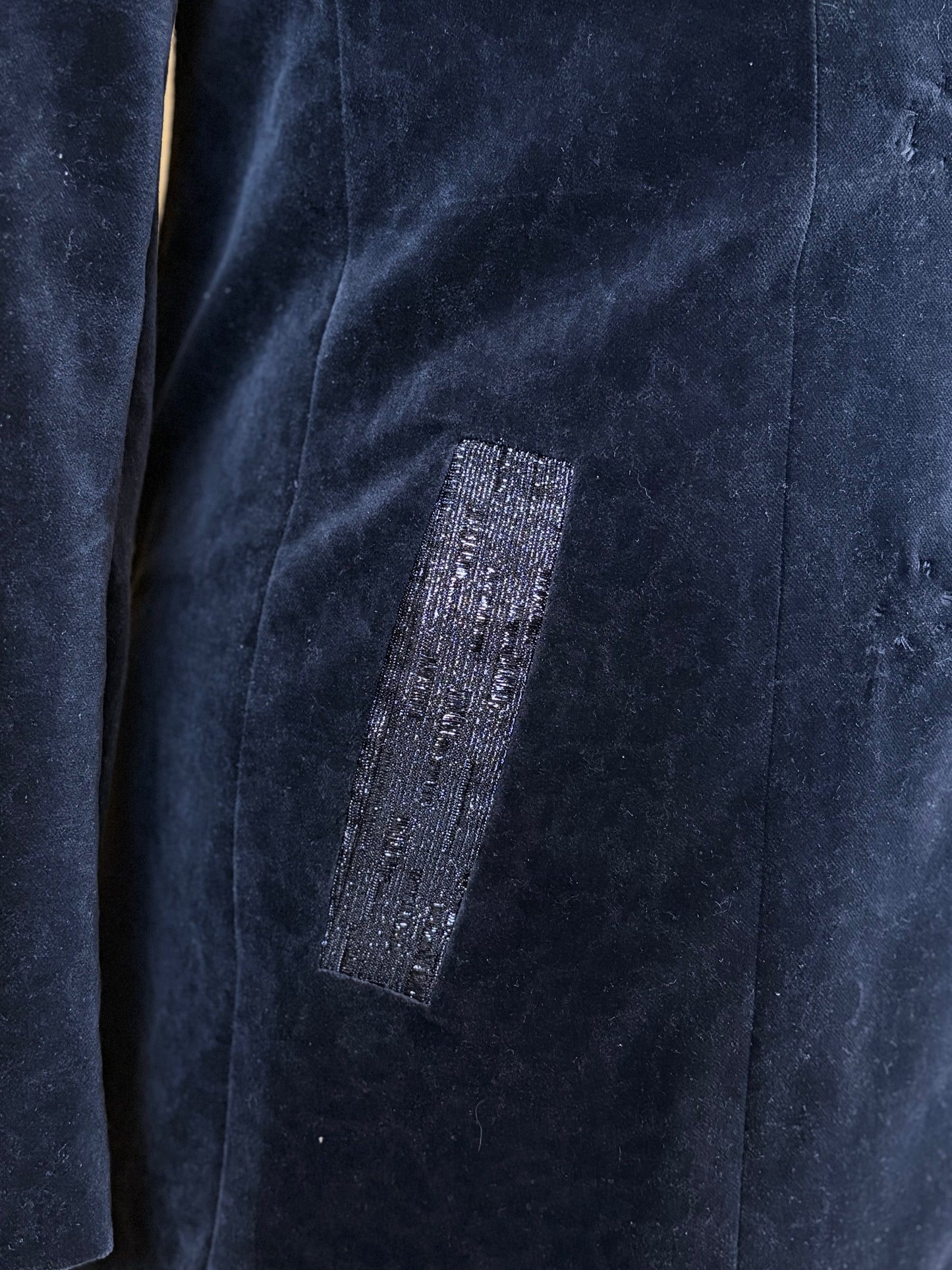 Ecliptica Double Breasted Blazer in Cotton Velvet