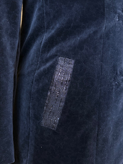 Ecliptica Double Breasted Blazer in Cotton Velvet