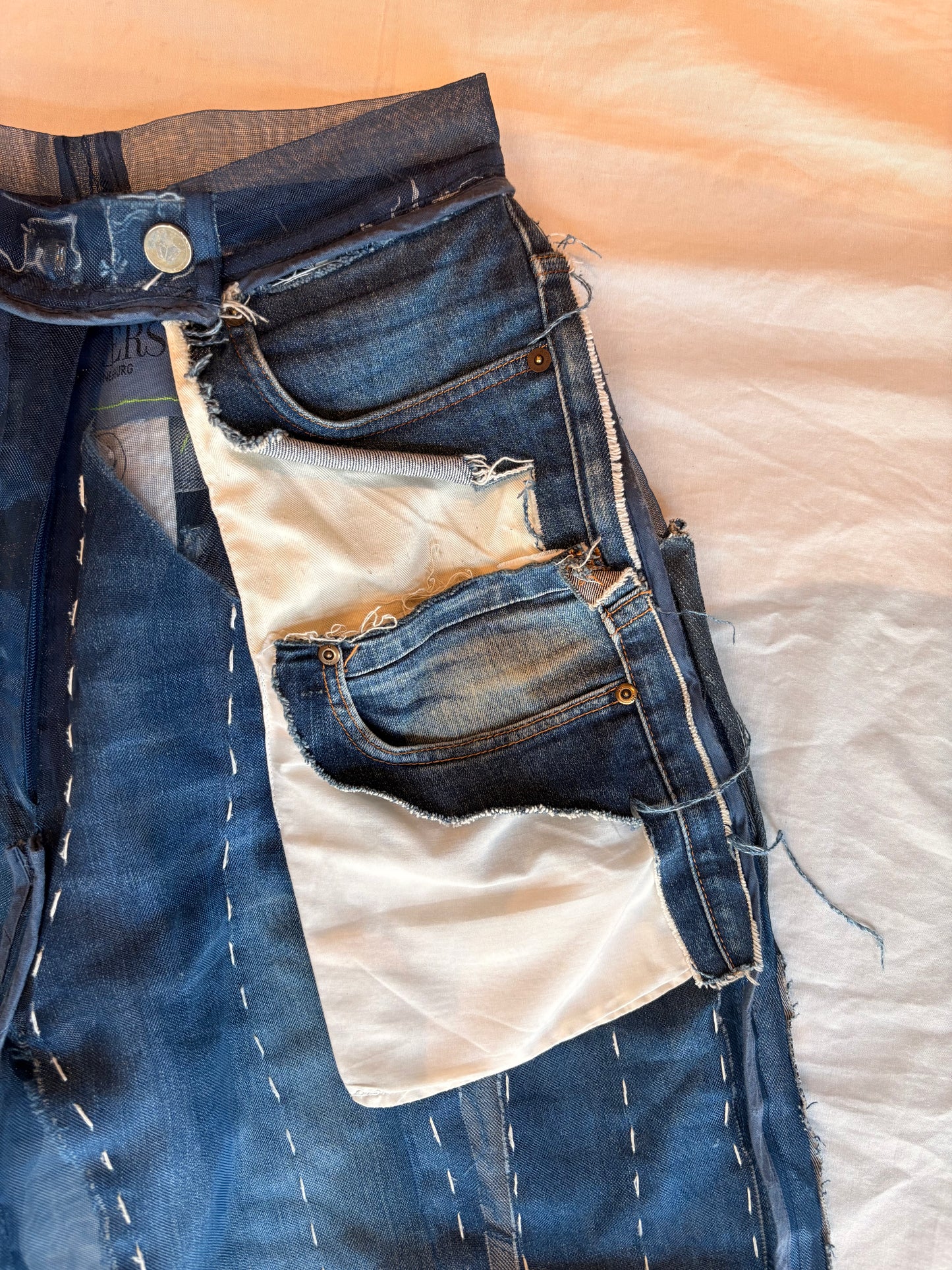 Couture Denim and Zibbon Deconstructed  Signature Pants