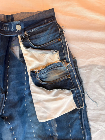 Couture Denim and Zibbon Deconstructed  Signature Pants