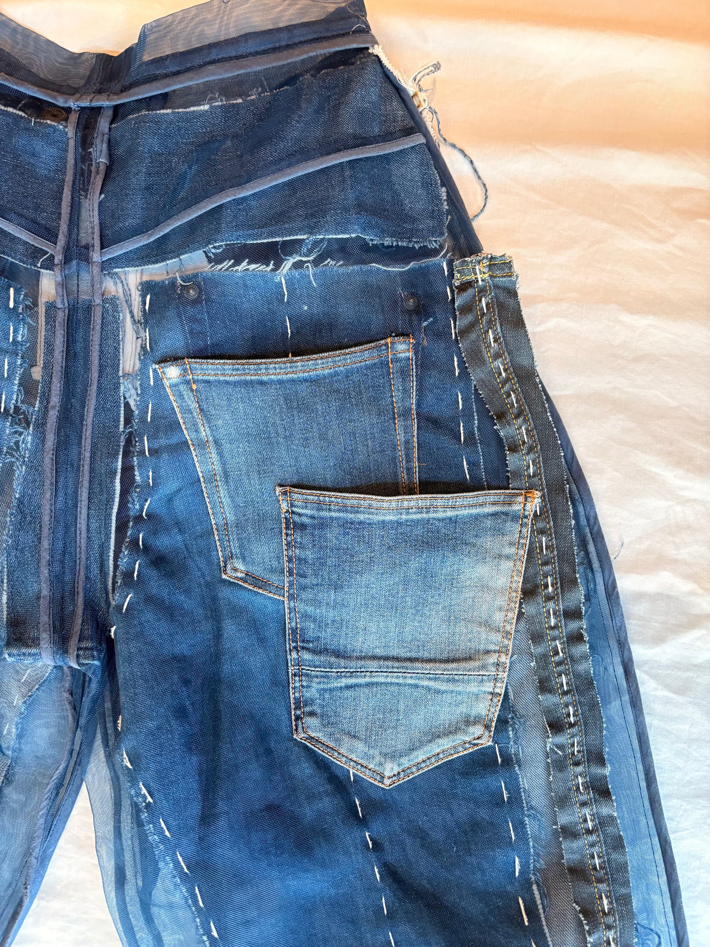 Couture Denim and Zibbon Deconstructed  Signature Pants