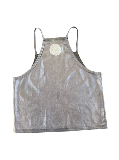 Silver Stretch Lightning Top