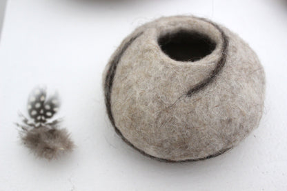 Guineafowl Pebble Vessel