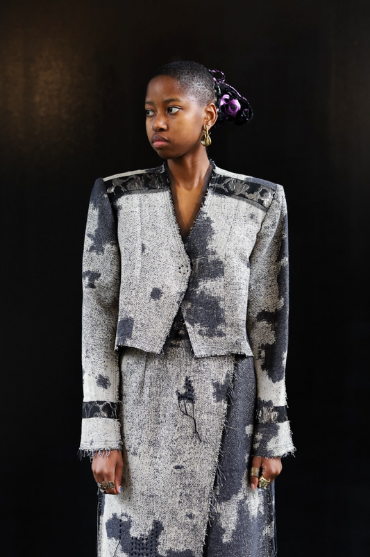 Star Dust Erosion V-Neck Jacket