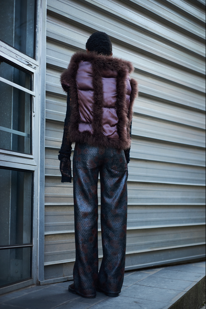 Pluffer Gilet in Hand Quilted Deadstock Nylon