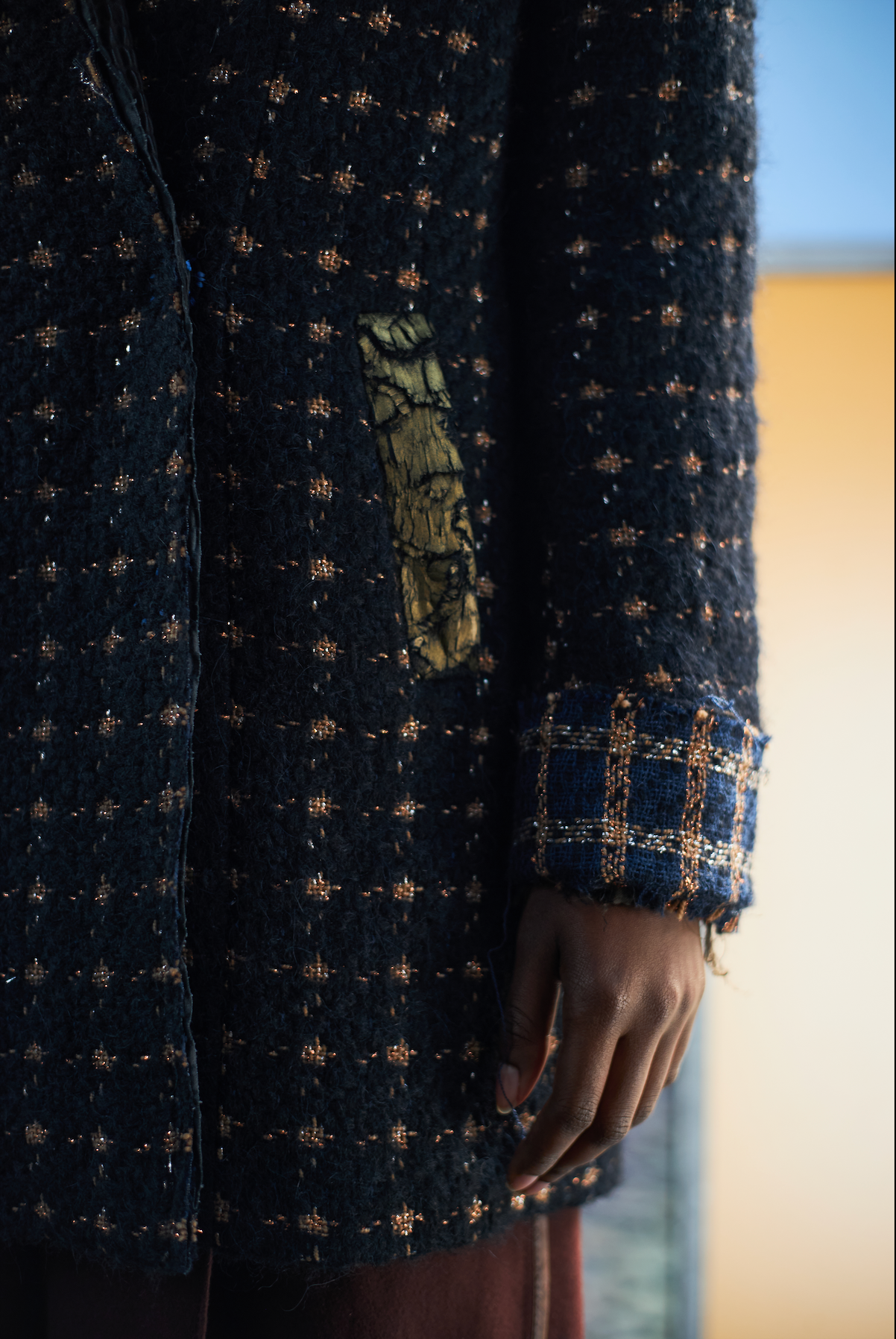 Neptune Double Breasted Jacket In Wool and Alpaca