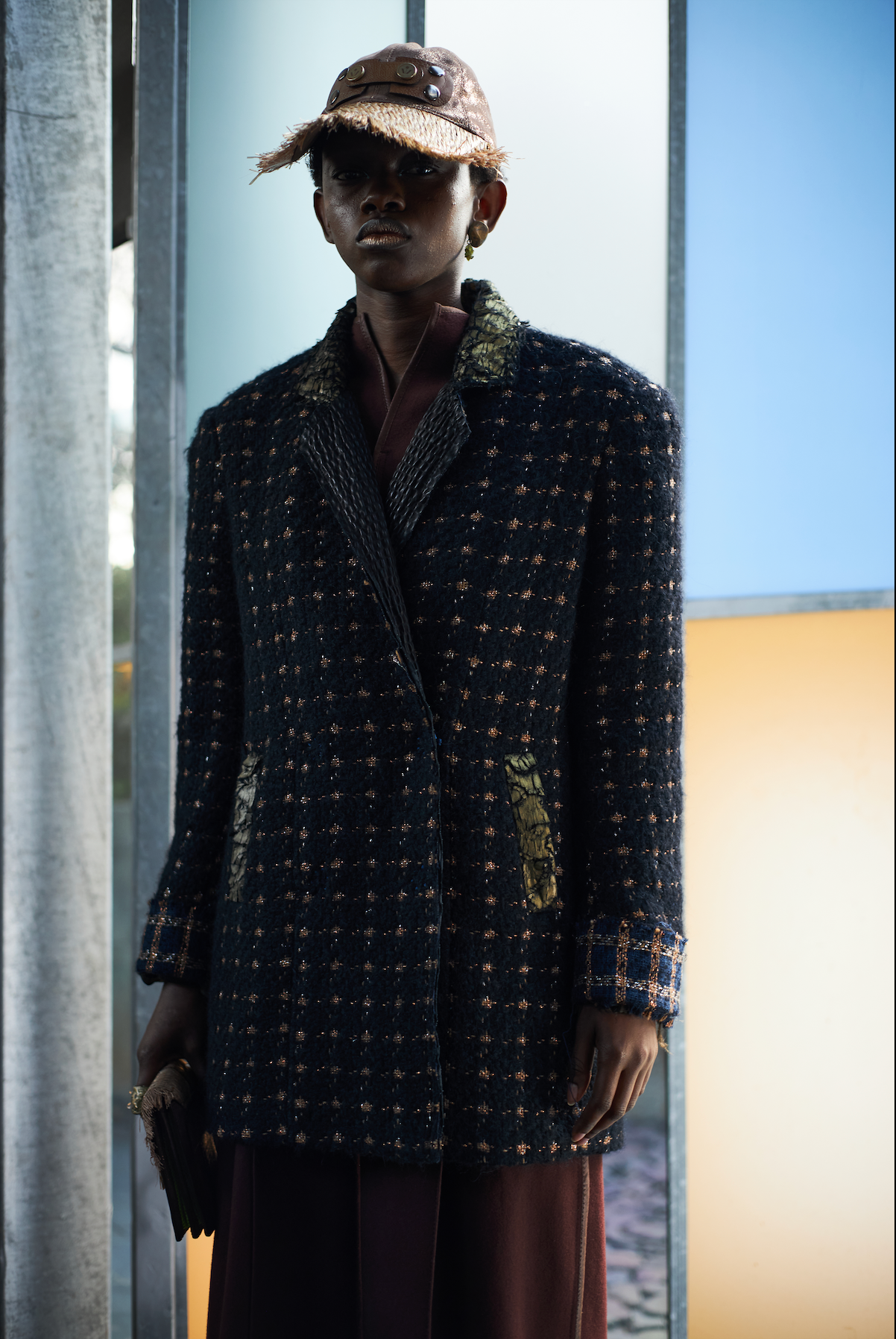Neptune Double Breasted Jacket In Wool and Alpaca