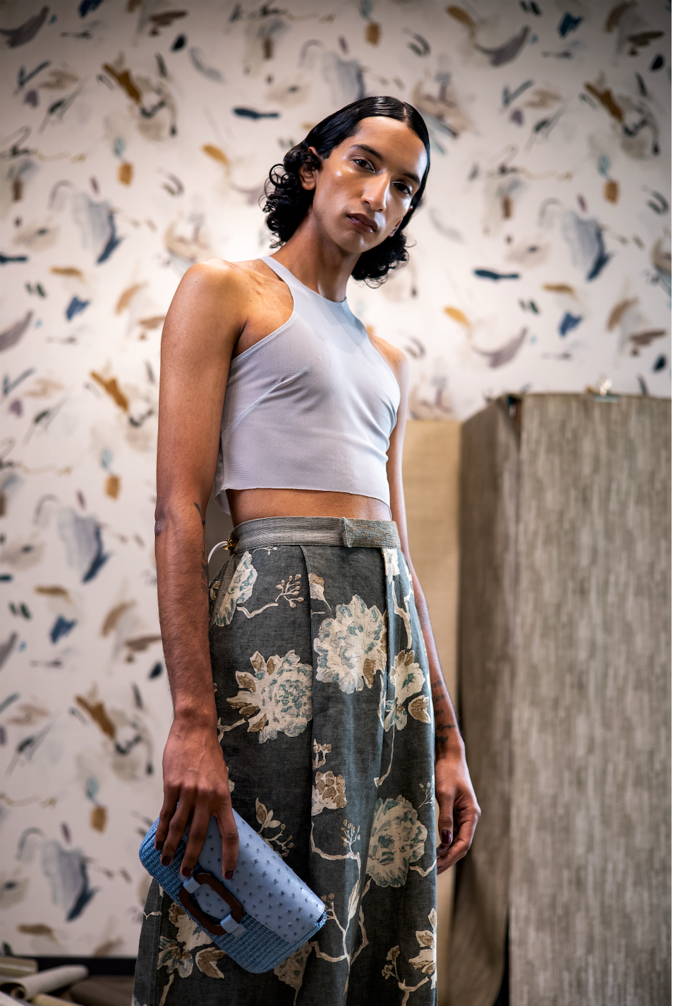 Peony Mole Cigarette Pants