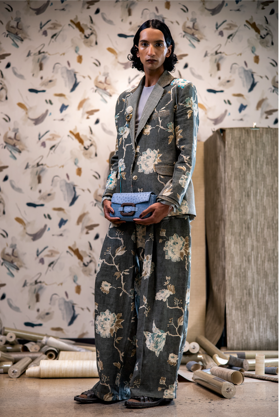 Peony Mole Cigarette Pants
