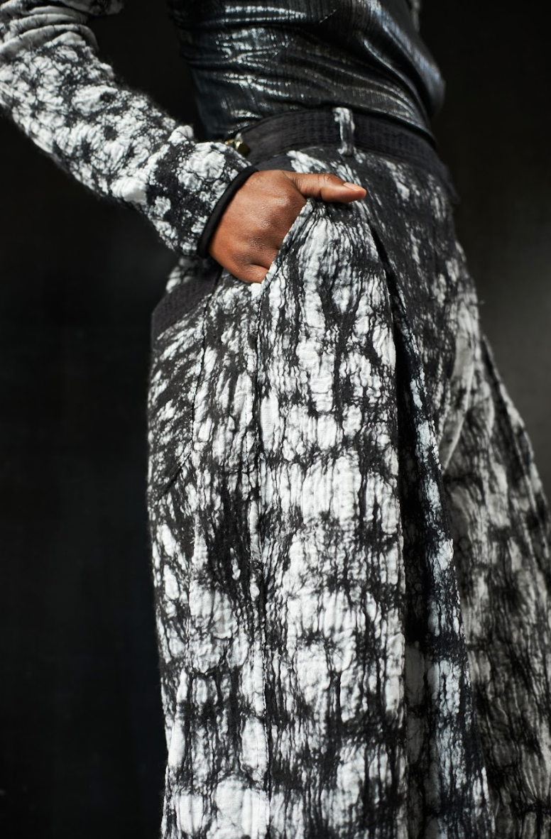 Rorschach Signature Pants in Merino Wool Felted on Muslin