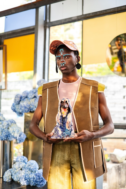 Mocha Brown Jacket in Wool Twill