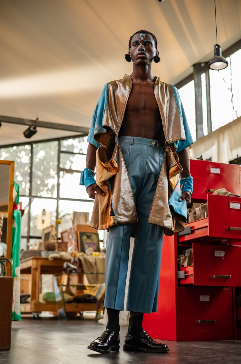 Wet Dust Double Zip Qipao Jacket in Pure Wool - Made to Order