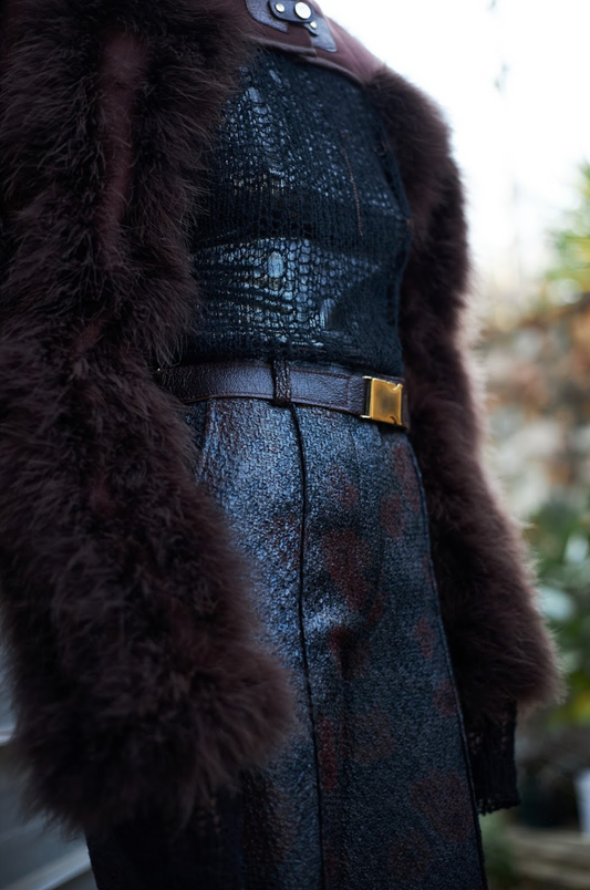 Burgundy Bovine Leather Belt