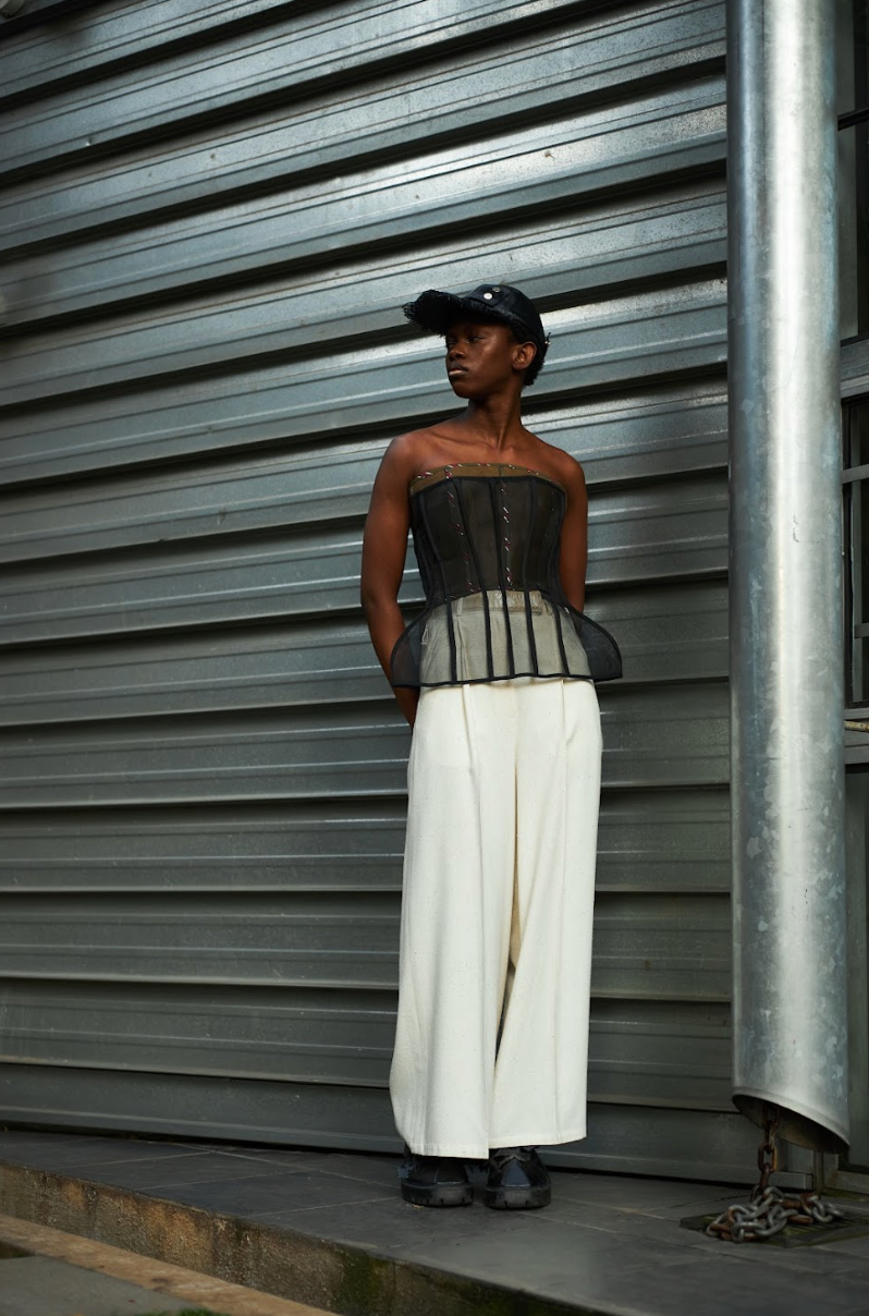 Sculpted Pillar Zibbon Corset