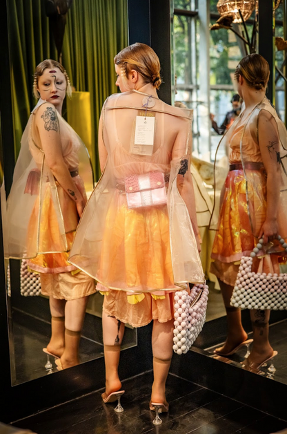 Glacial Shield Apron Dress in Zibbon