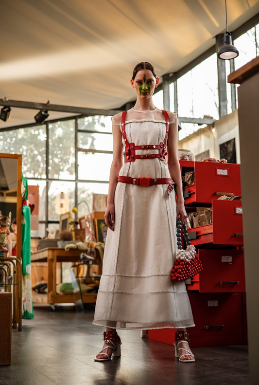 Stalictite A-line Dress in Organic Hemp Linen