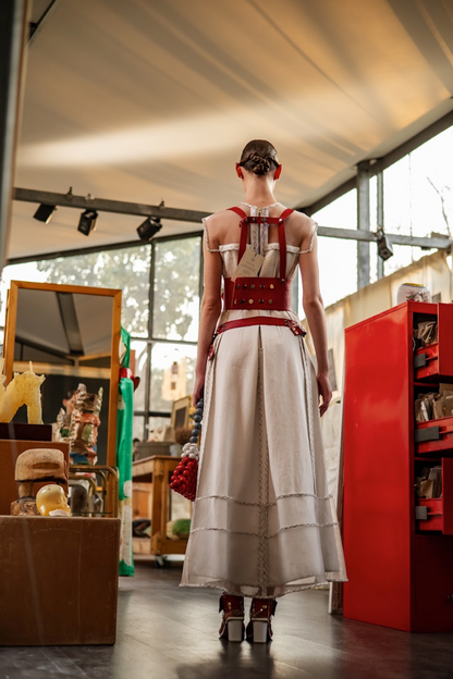 Stalictite A-line Dress in Organic Hemp Linen