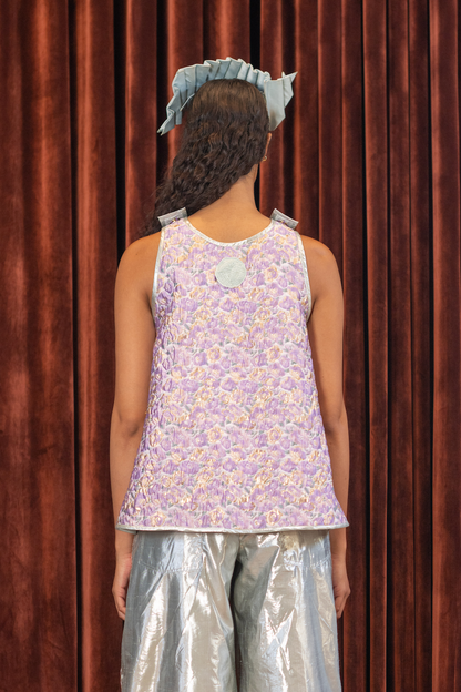 Endo-Exo Apple Top in Couture Floral Brocade