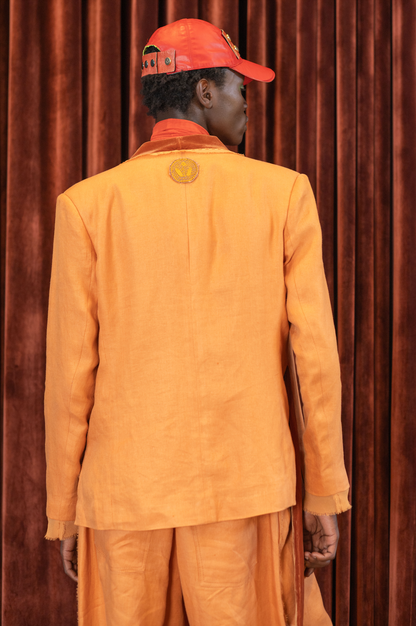 Sunset Kimono Wrap Jacket in Linen