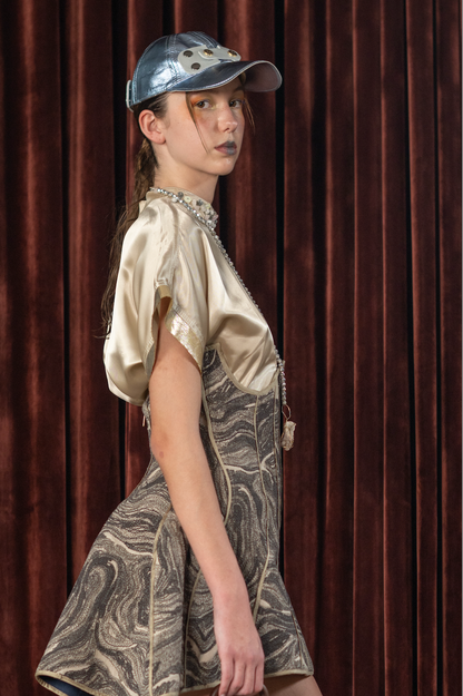 Lightning Leather Cap