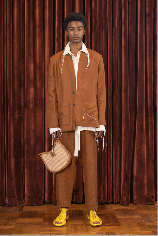 June Beetle Tailored Joggers in Linen