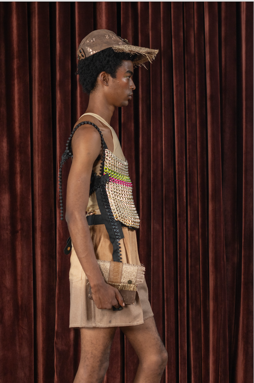 Botanical Dyed Raw Silk Sculpted Signature Shorts