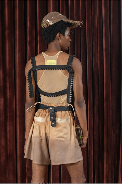 Botanical Dyed Raw Silk Sculpted Signature Shorts