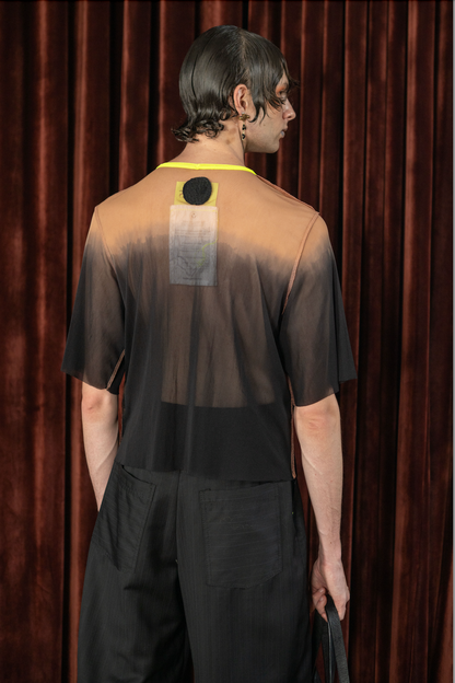 Peach N Liquorice T-shirt in Stretch Mesh