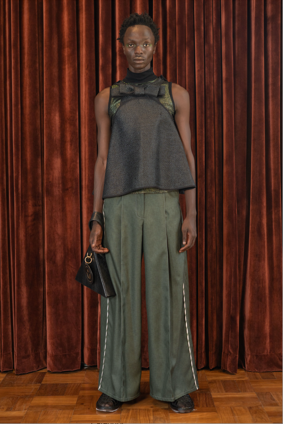 Bells and Whistles Raffia Top