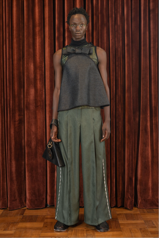 Bells and Whistles Raffia Top