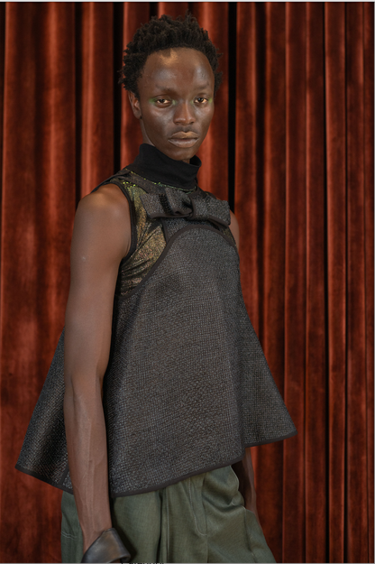 Bells and Whistles Raffia Top